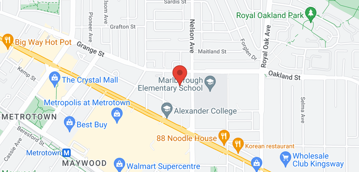 map of 1102 6055 NELSON AVENUE